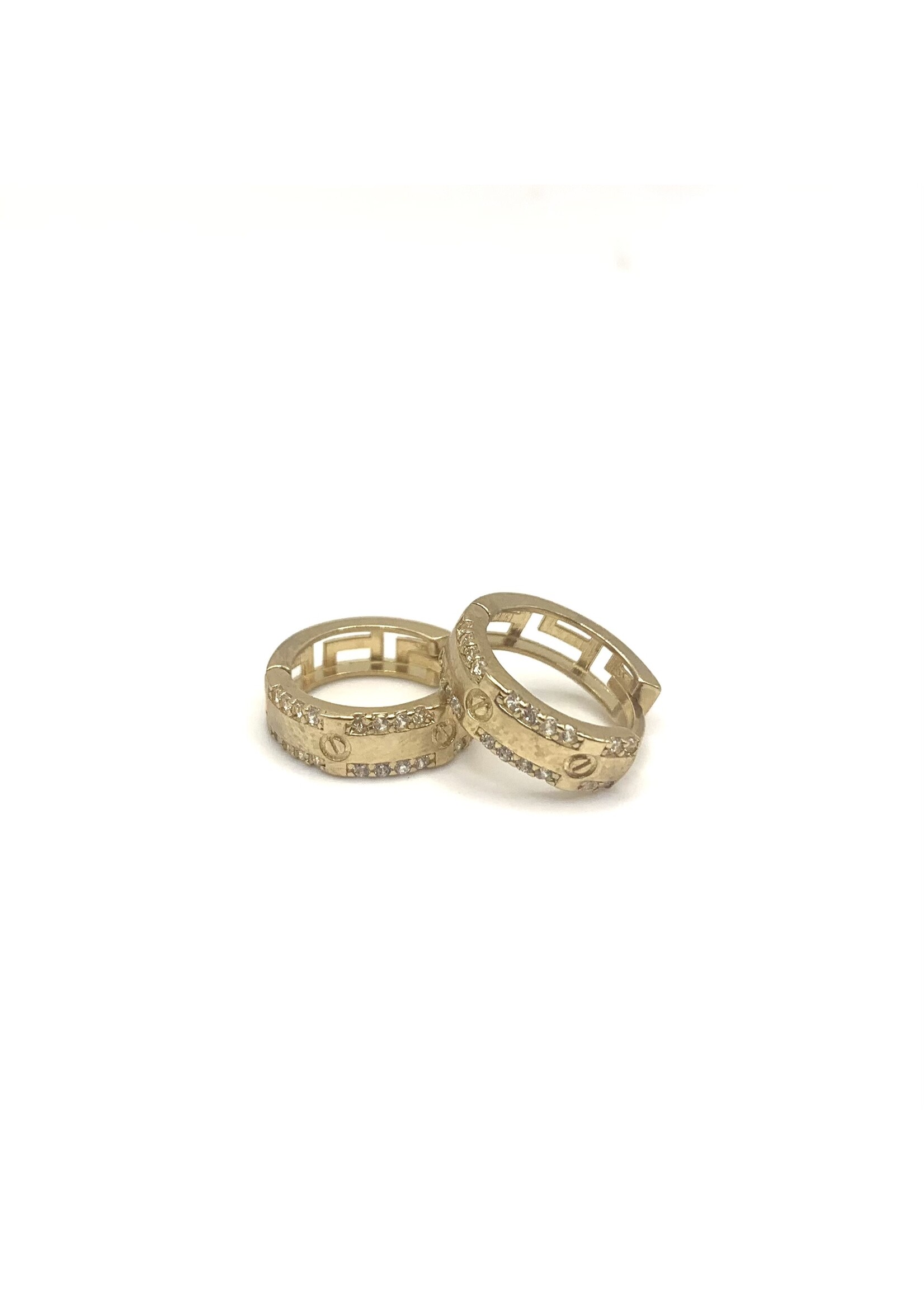 PARÉ Boucles d'oreilles Huggies style Cartier Or 10K