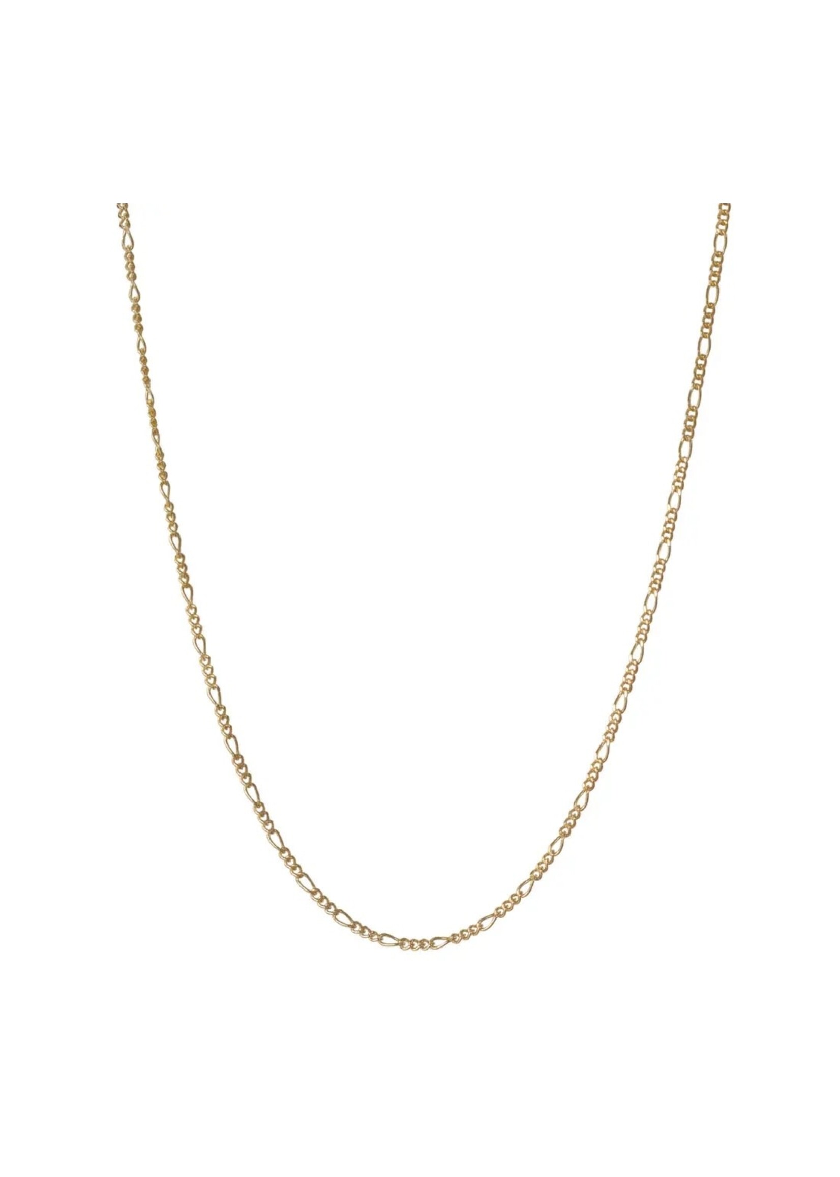 Chaîne mini figaro en Or 10K