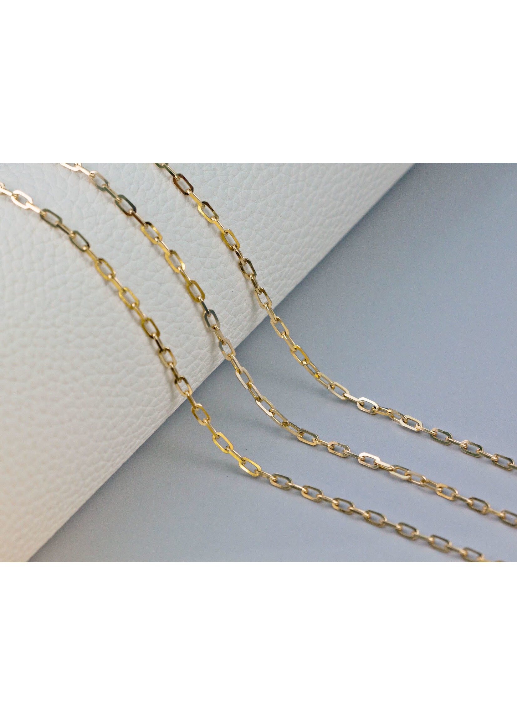 Chaîne mini paper clip Or 10K