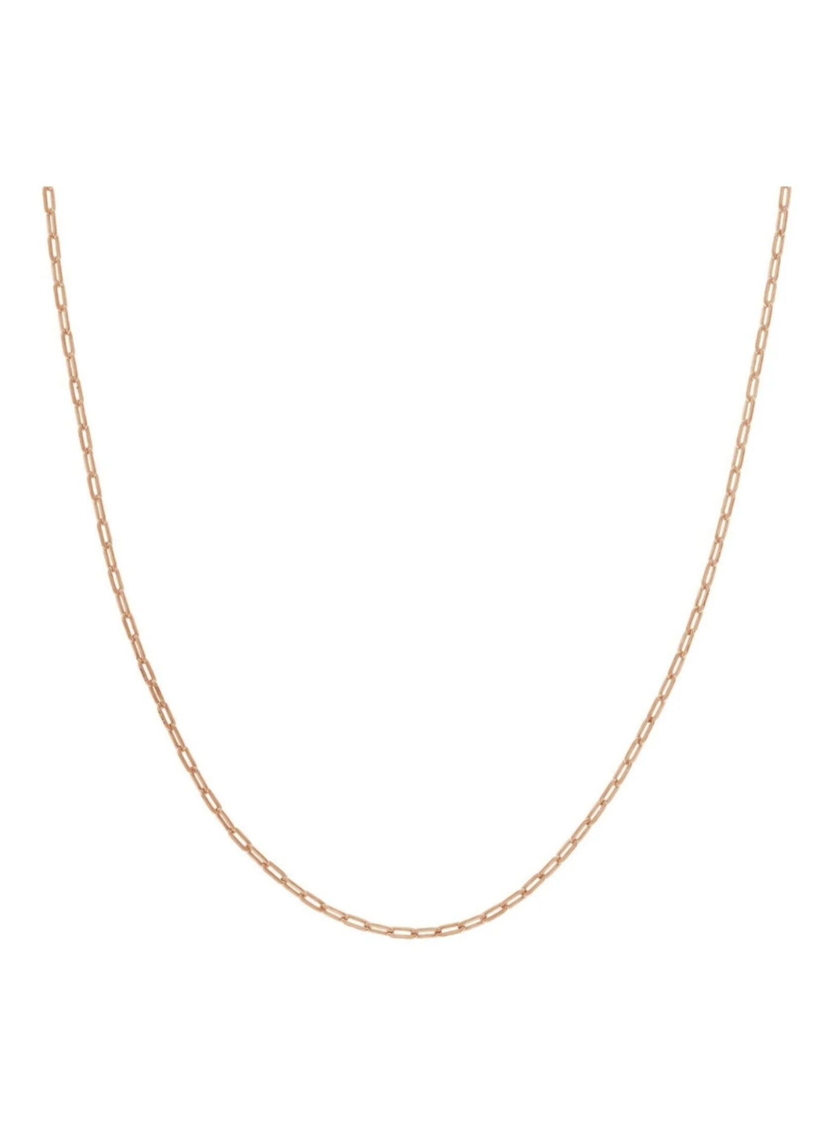 Chaîne mini paper clip Or 10K