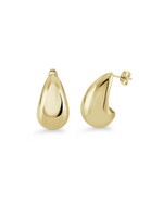 PARÉ Boucles d'oreilles stud gouttes steel doré
