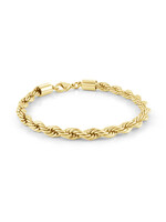 PARÉ Bracelet torsade stainless steel doré