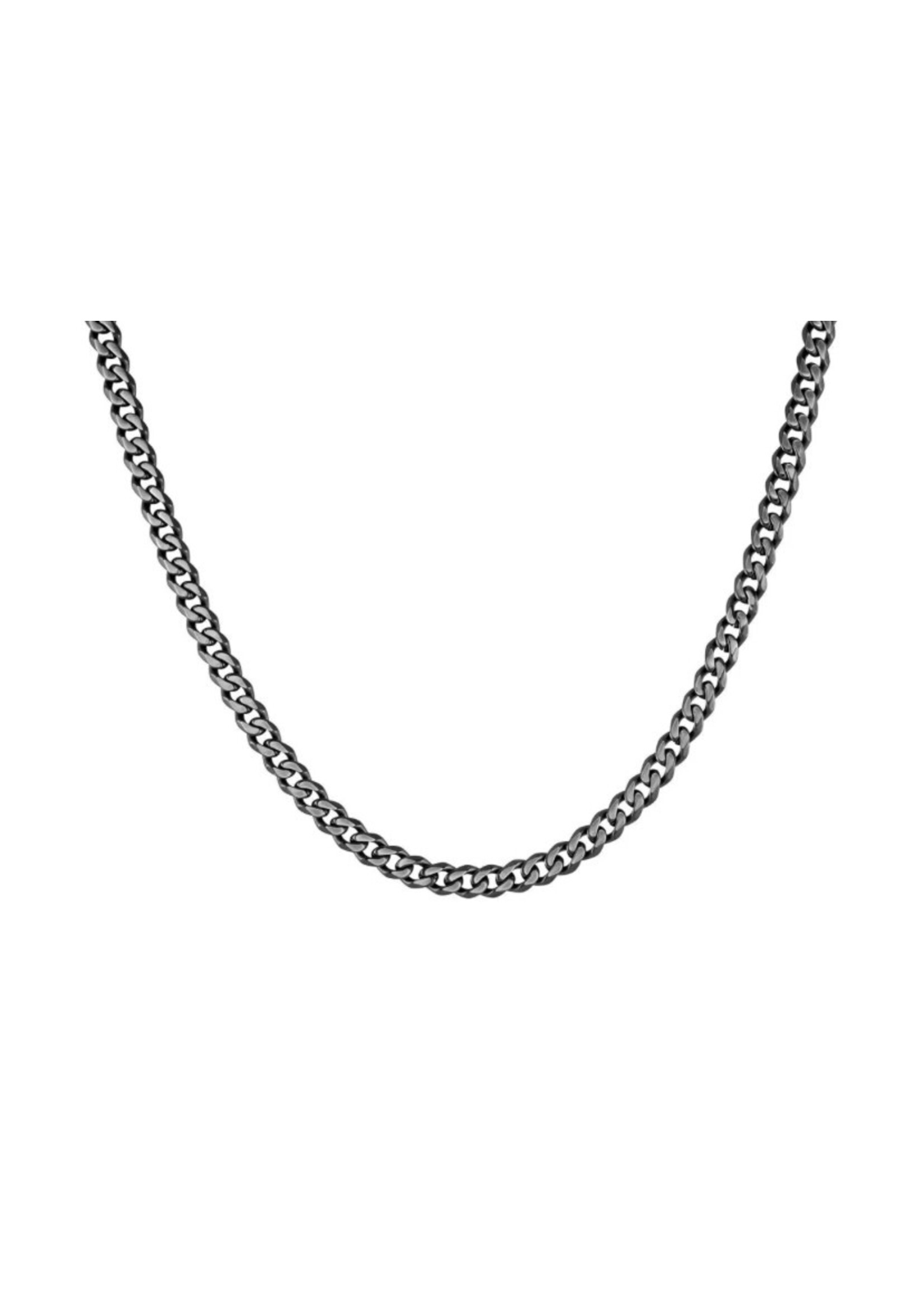 PARÉ Chaîne gourmette stainless steel noir