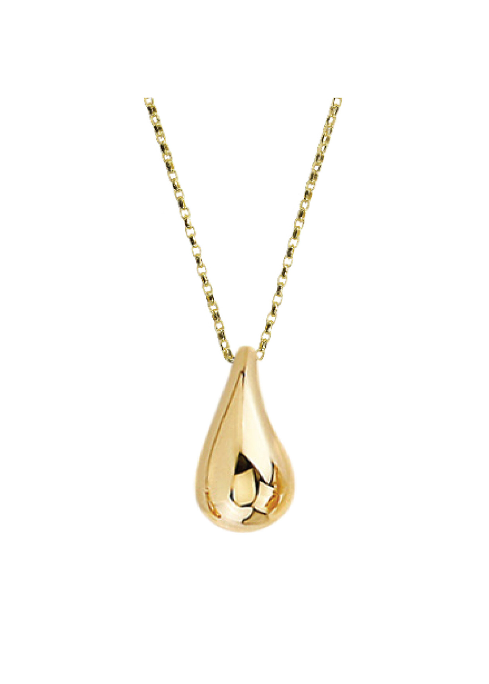 PARÉ Pendentif goutte avec chaîne Or 10K