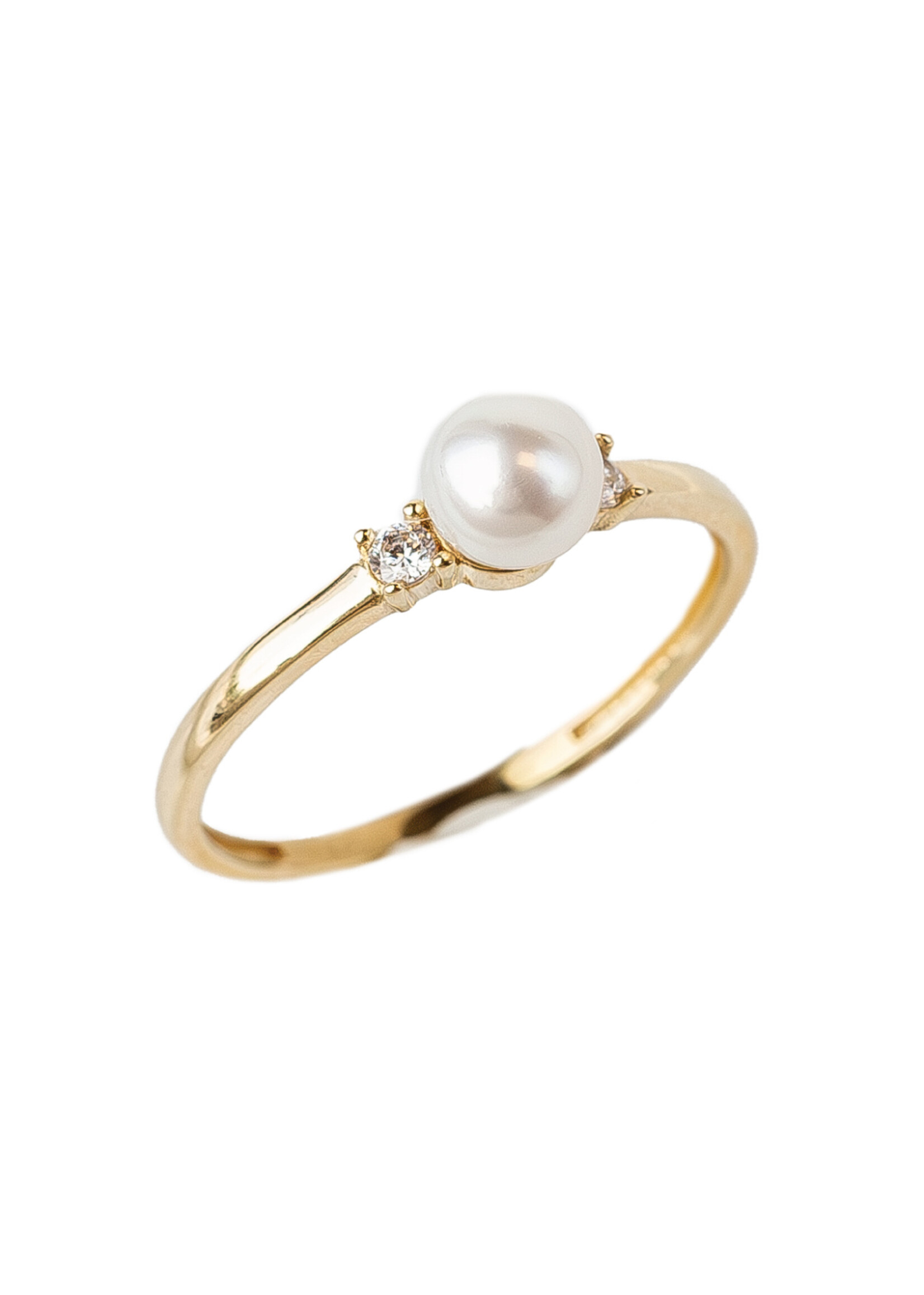 PARÉ Bague perle naturelle trinité Or 10K