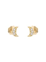 PARÉ Boucles d'oreilles Stud demi-lune Or 10K