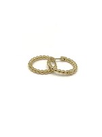 PARÉ Boucles d'oreilles Huggies boules Or 10K