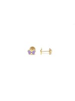 PARÉ Boucles d'oreilles stud papillon Enfant Or 10K