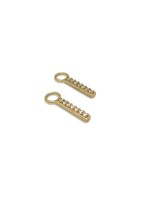 PARÉ Breloques barres pour boucles d'oreilles (non inclus) en Or 10K