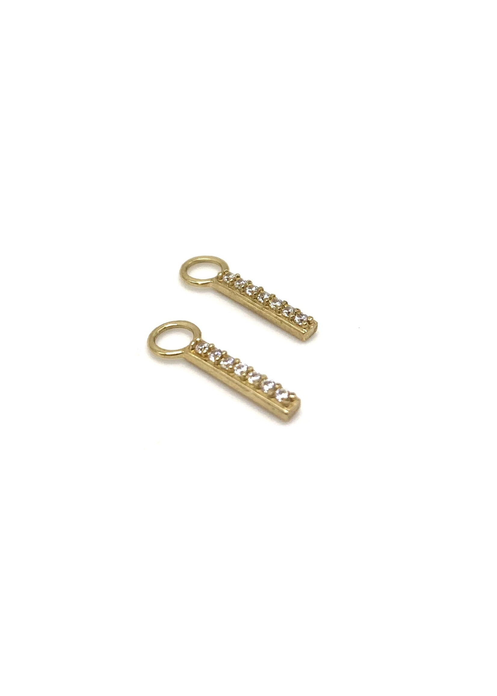 PARÉ Breloques barres pour boucles d'oreilles (non inclus) en Or 10K