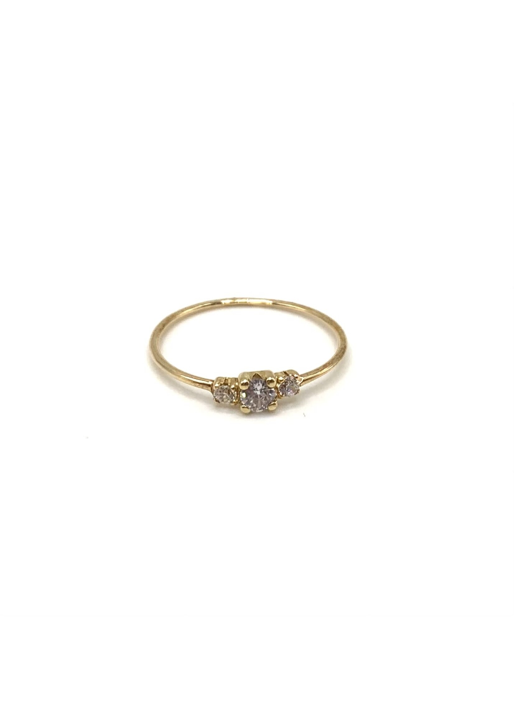 PARÉ Bague délicate trinité Or 10K