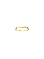 PARÉ Bague chevron billes Or 10K