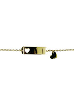 PARÉ Bracelet ID et coeur enfant Or 10K