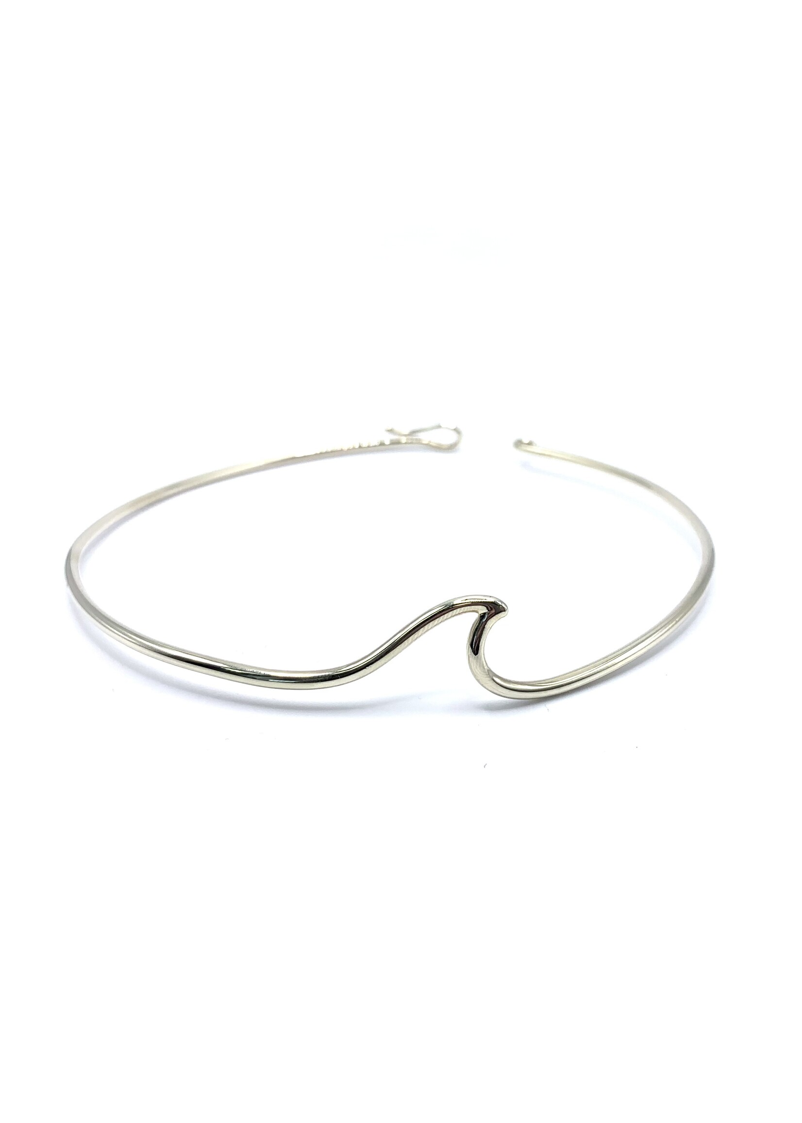 LokÜs Collier rigide Vague Argent 925