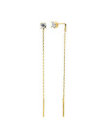 PARÉ Boucles d'oreilles stud pendantes Or 10K