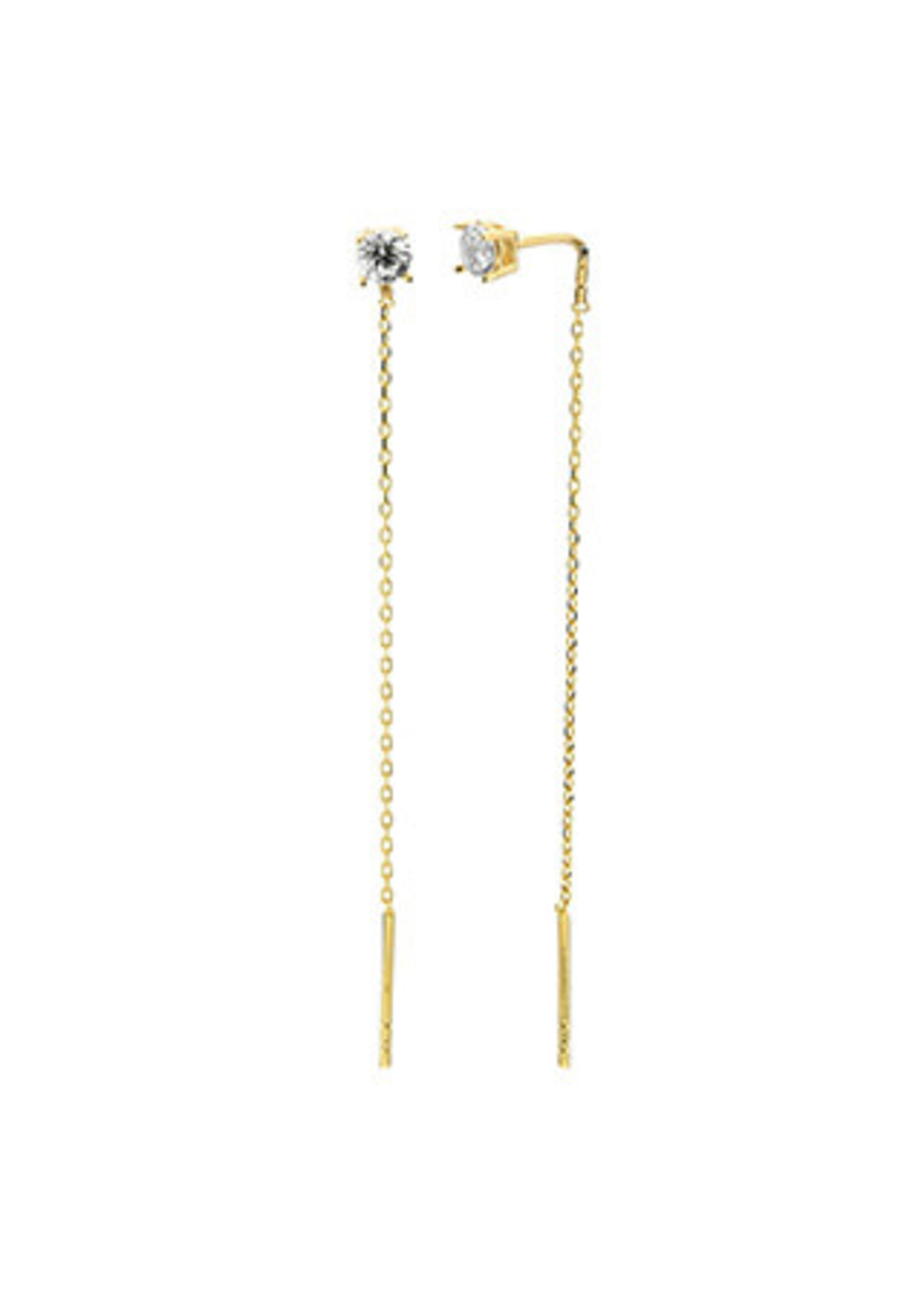 PARÉ Boucles d'oreilles stud pendantes Or 10K