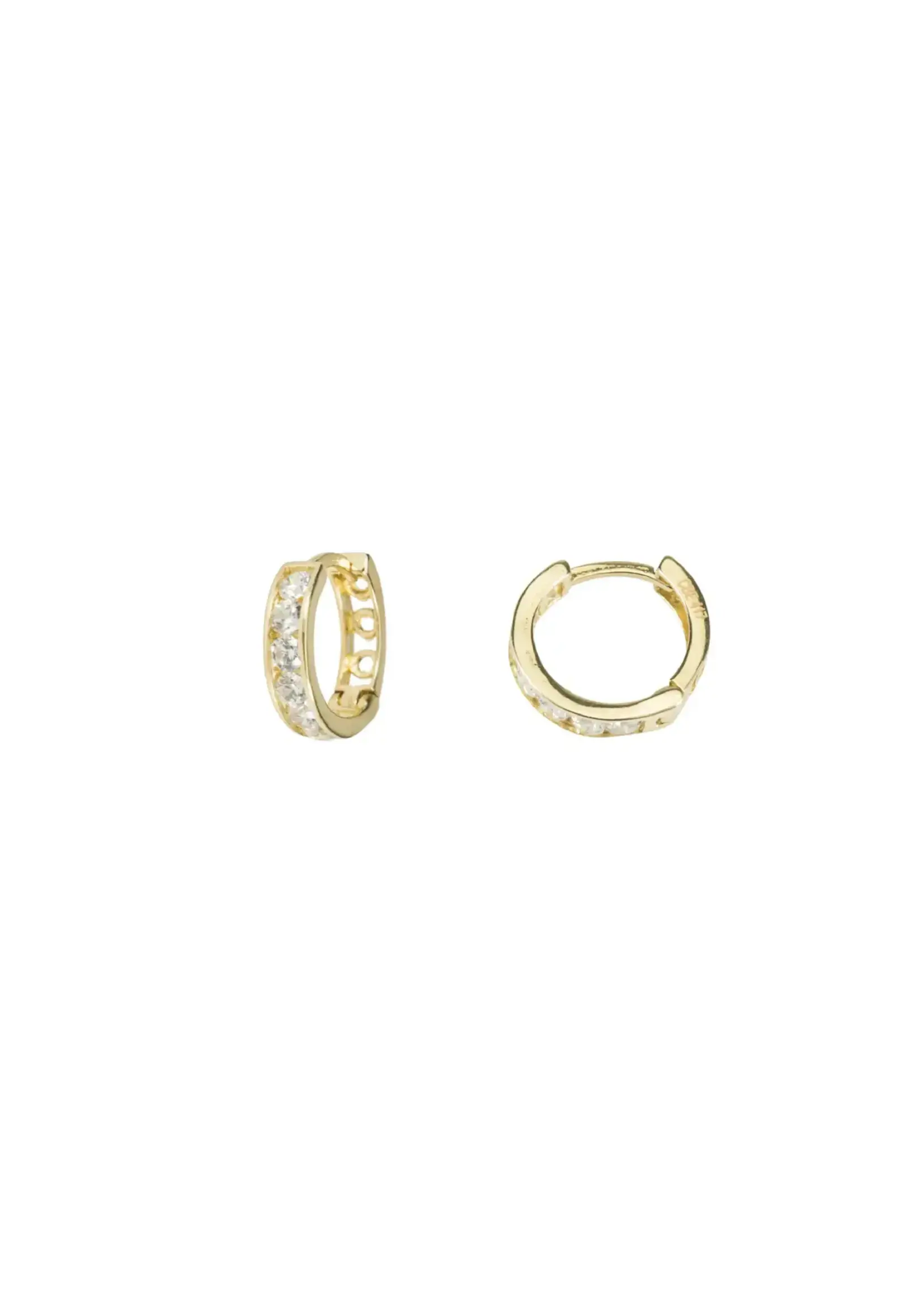 PARÉ Boucles d'oreilles Huggies pour enfant ou femme Or 10K