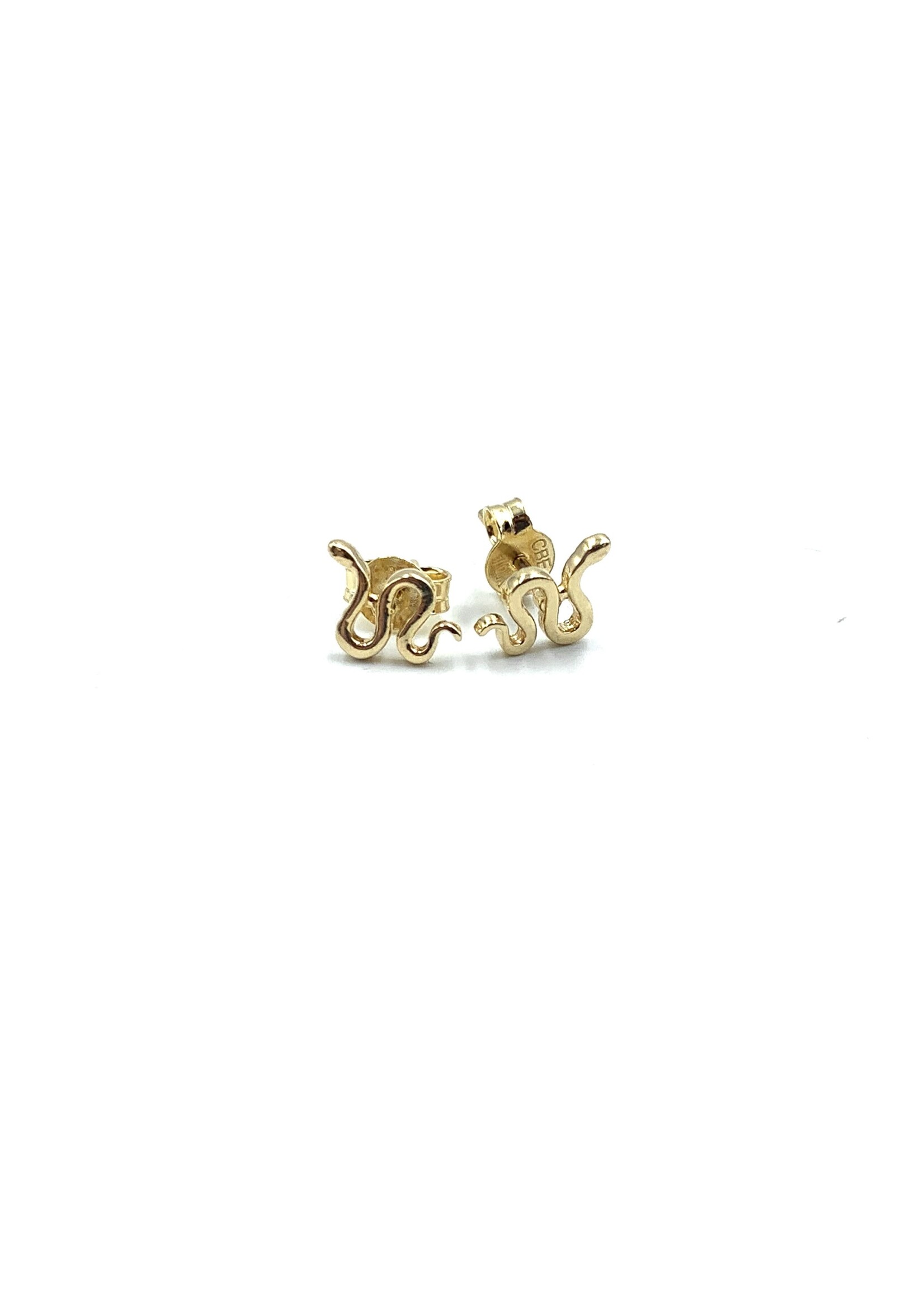 PARÉ Boucles d'oreilles stud serpent Or 10K