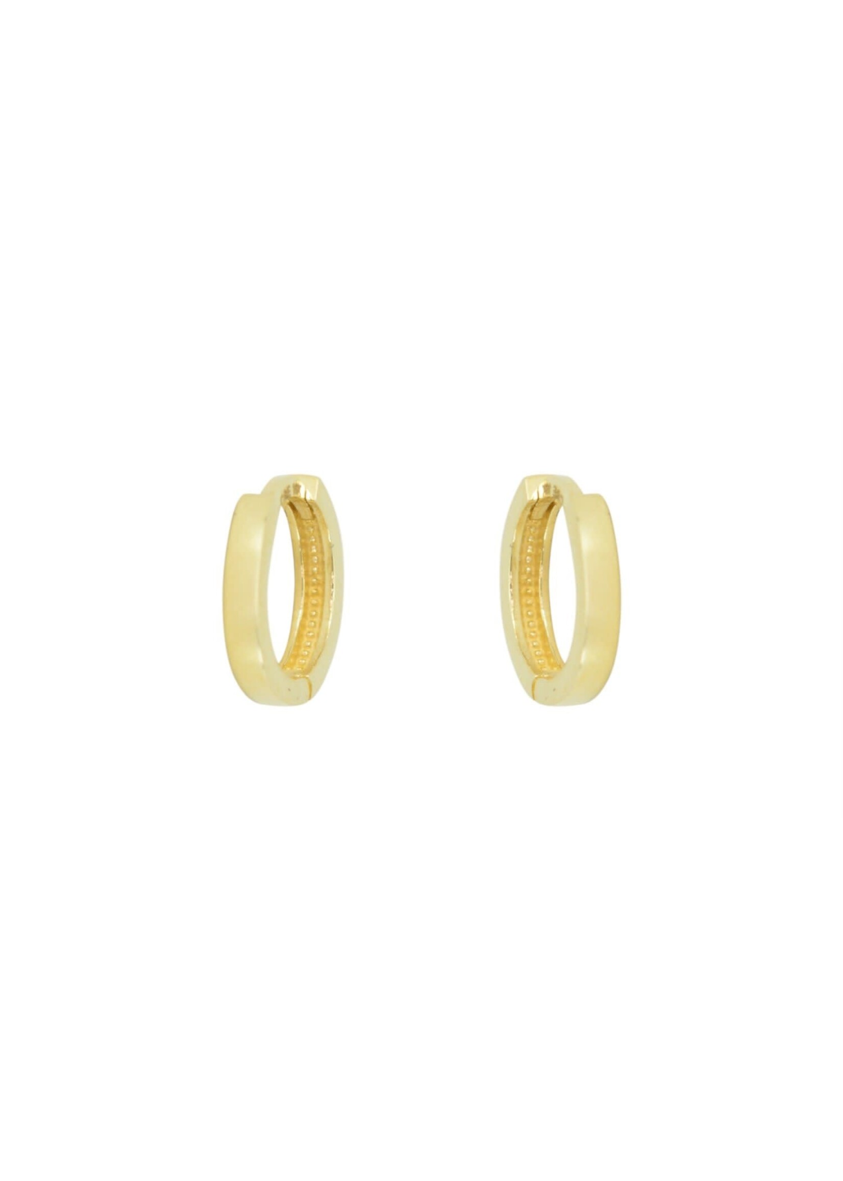 PARÉ Boucles D'oreilles huggies enfants Or 10K