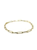 Bracelet paper clip Or 10K
