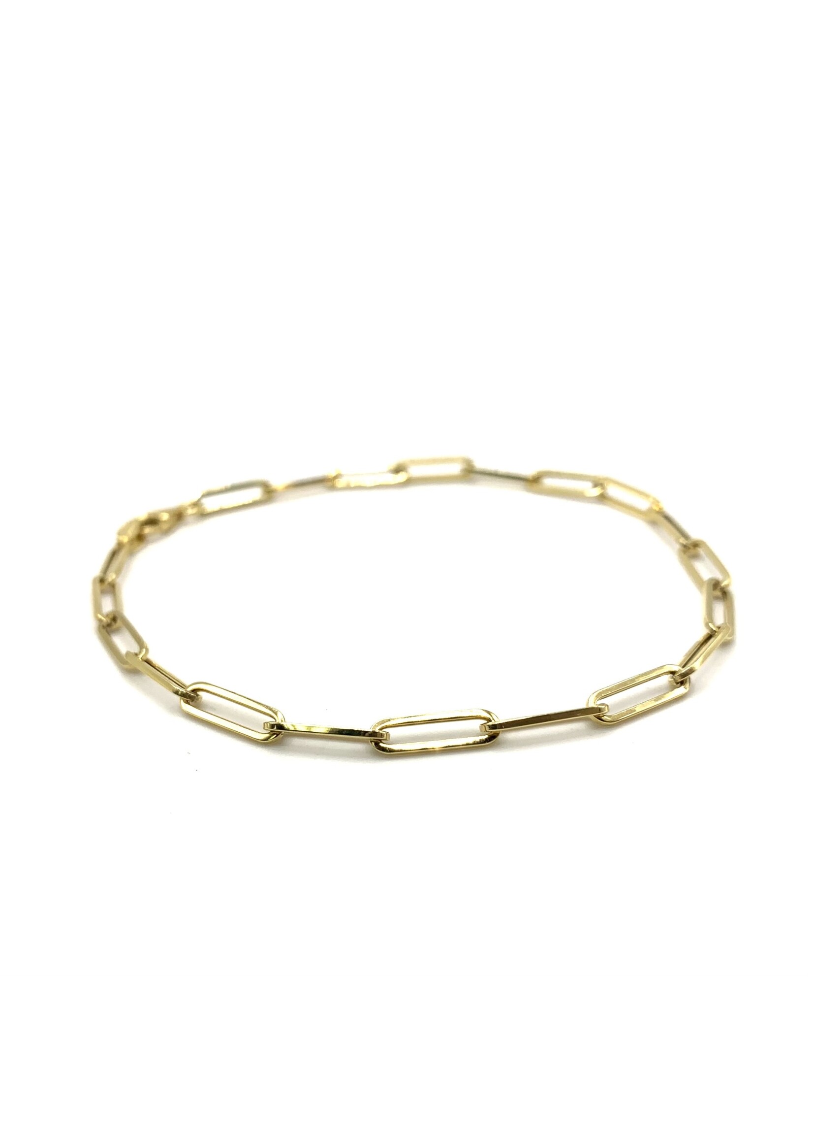 Bracelet paper clip Or 10K
