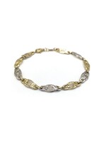 Bracelet fantaisie Versace en Or 10K 2 tons