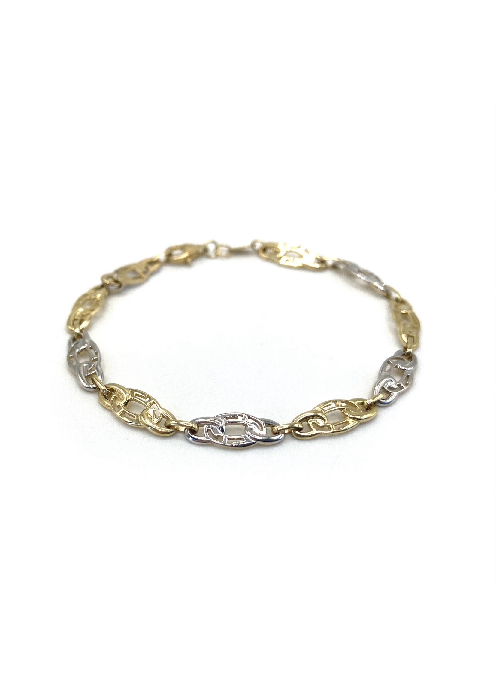 Bracelet fantaisie Versace en Or 10K 2 tons