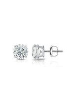PARÉ Boucles d'oreilles solitaire en Or 14K et 1 carat de diamant