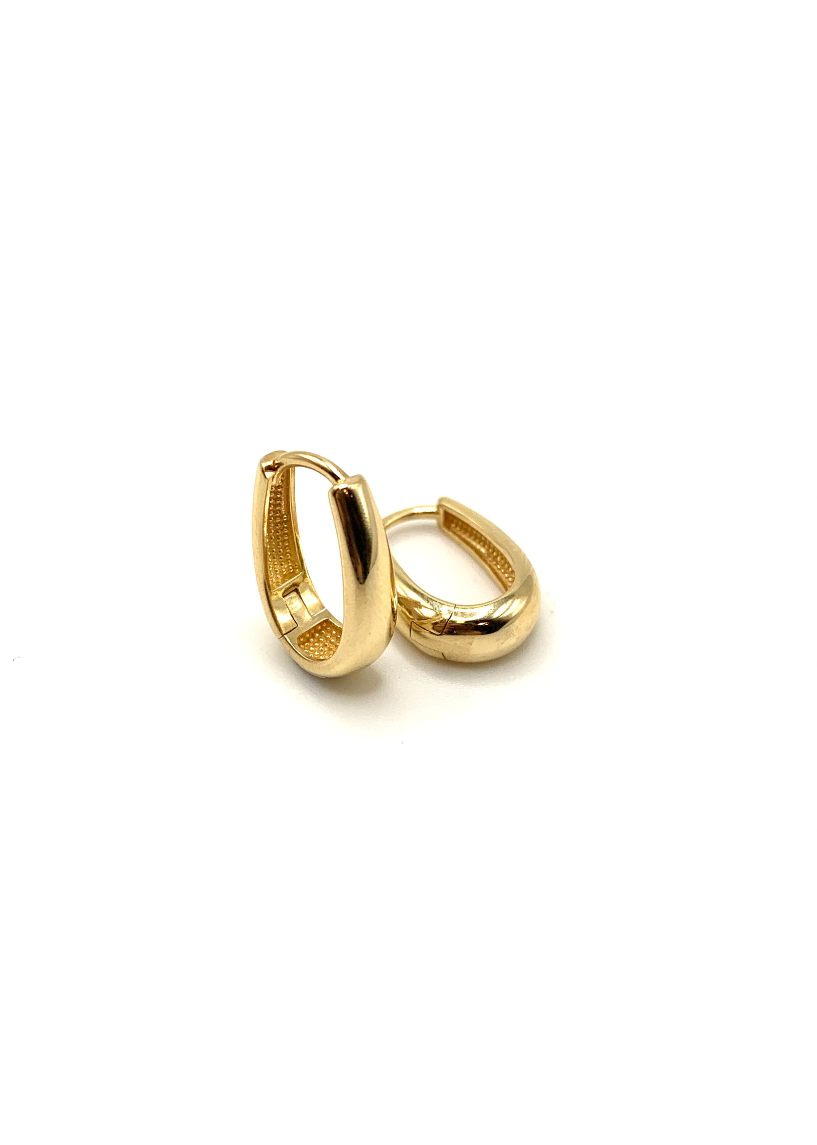 Boucles d'oreilles Huggies gouttes en Or 10K