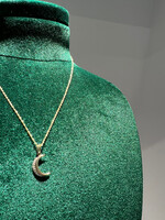 PARÉ Chaine en Or avec pendentif lune 10k