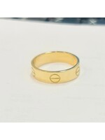 Bague style Jonc "love ring Cartier" en Or 10k