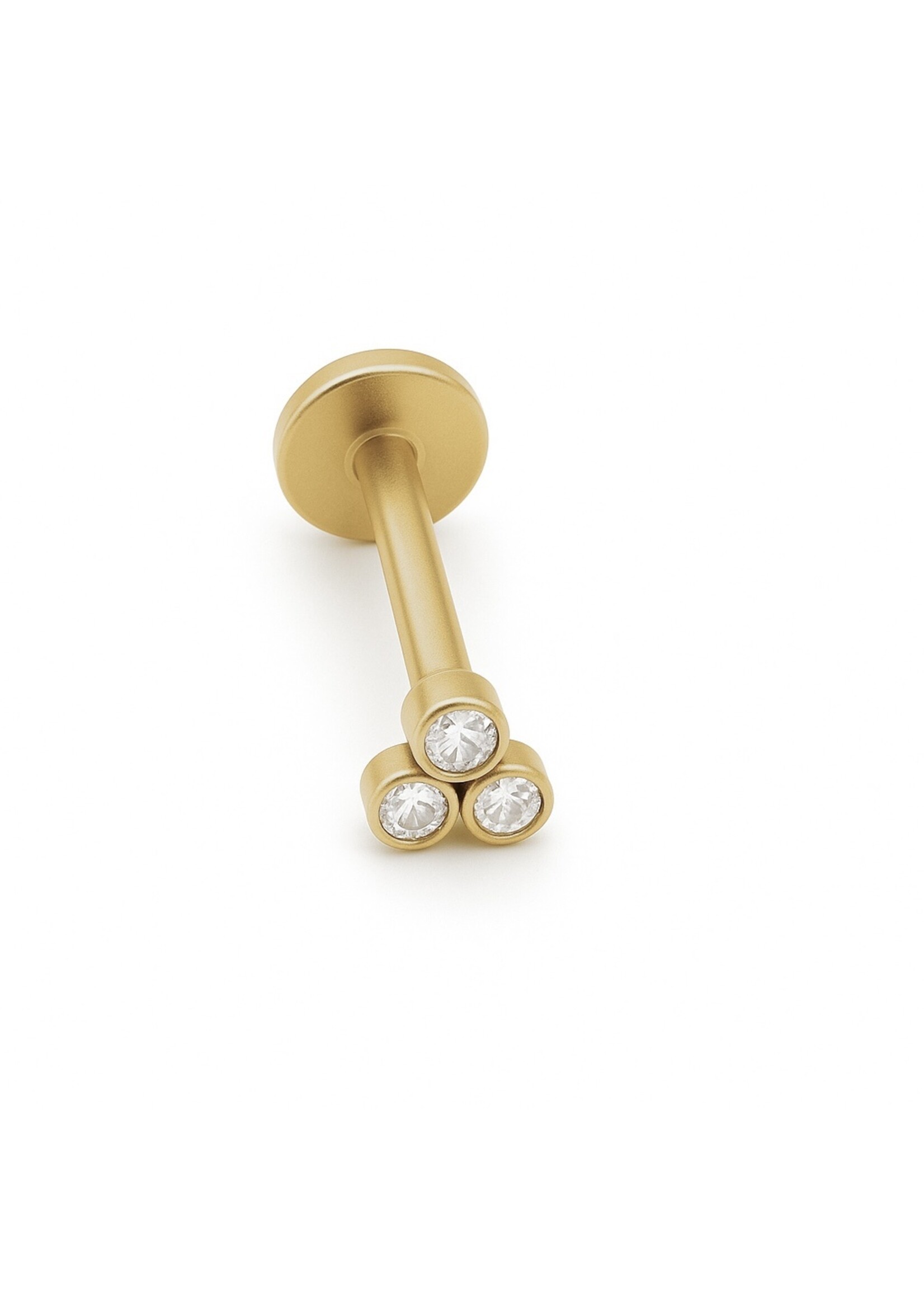 Bijou d'oreille Hélix/Tragus 3 boules Or 10K