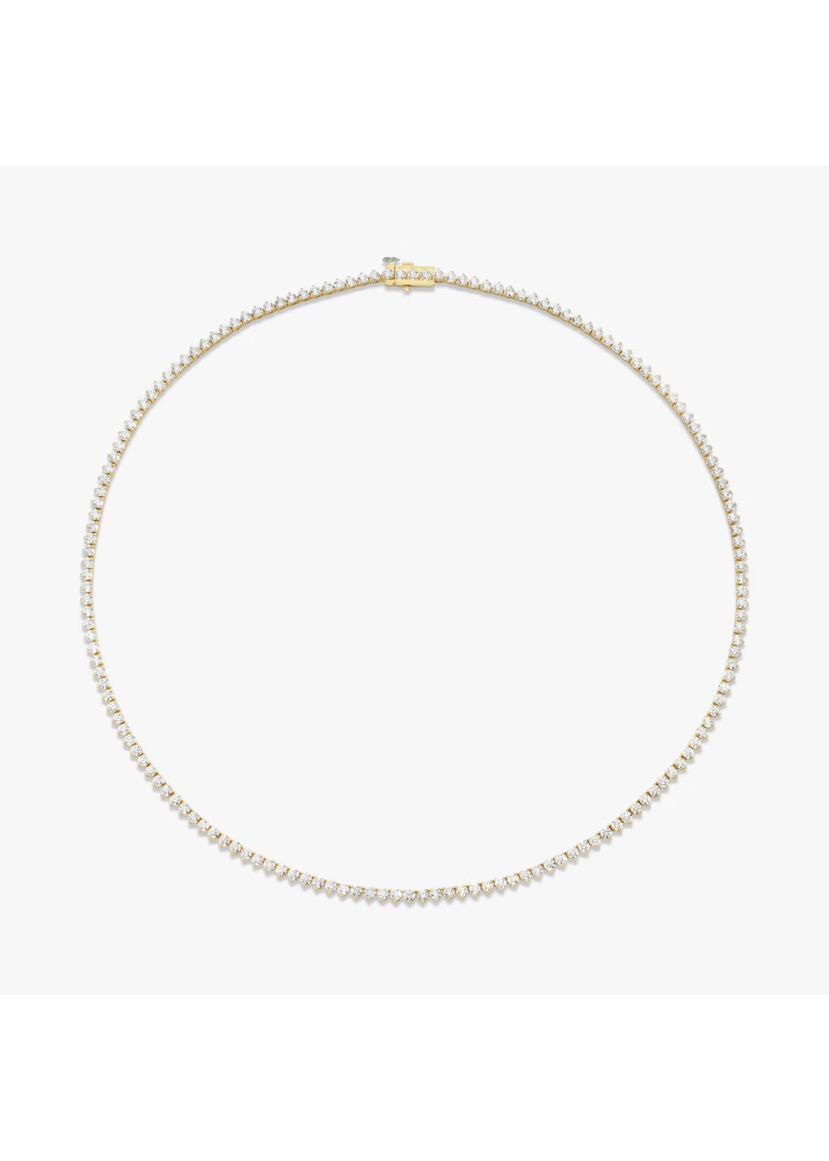 PARÉ Collier tennis  diamant ''Alicia'' en Or massif 14k