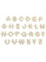 Breloque lettres au choix en Or 10k