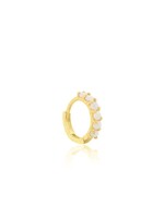 Bijou d'oreille anneau Hélix \ Tragus avec opales véritables en Or 14k