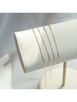 Bracelet ''FIGARO'' en or 10K pour Bracelet permanent (sur rendez-vous)