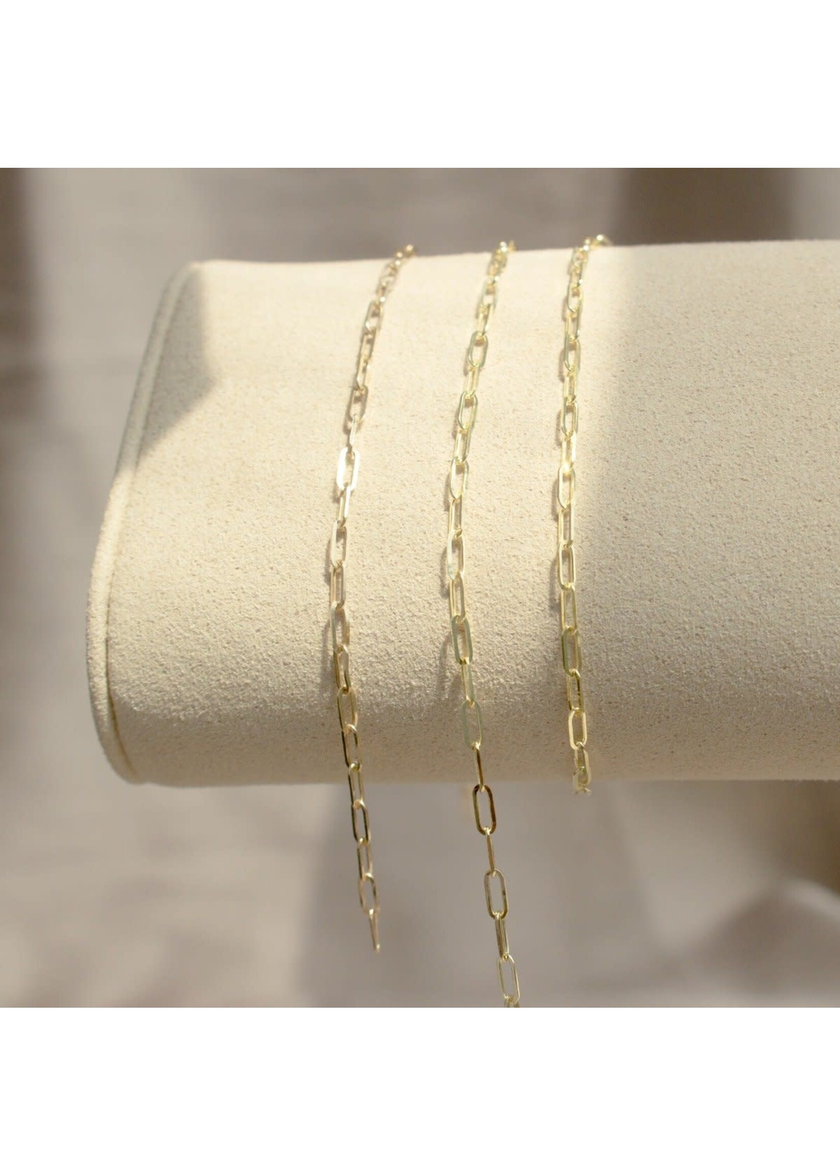 Bracelet ''PAPERCLIP LIGHT'' en Or 10K pour Bracelet permanent (sur rendez-vous)