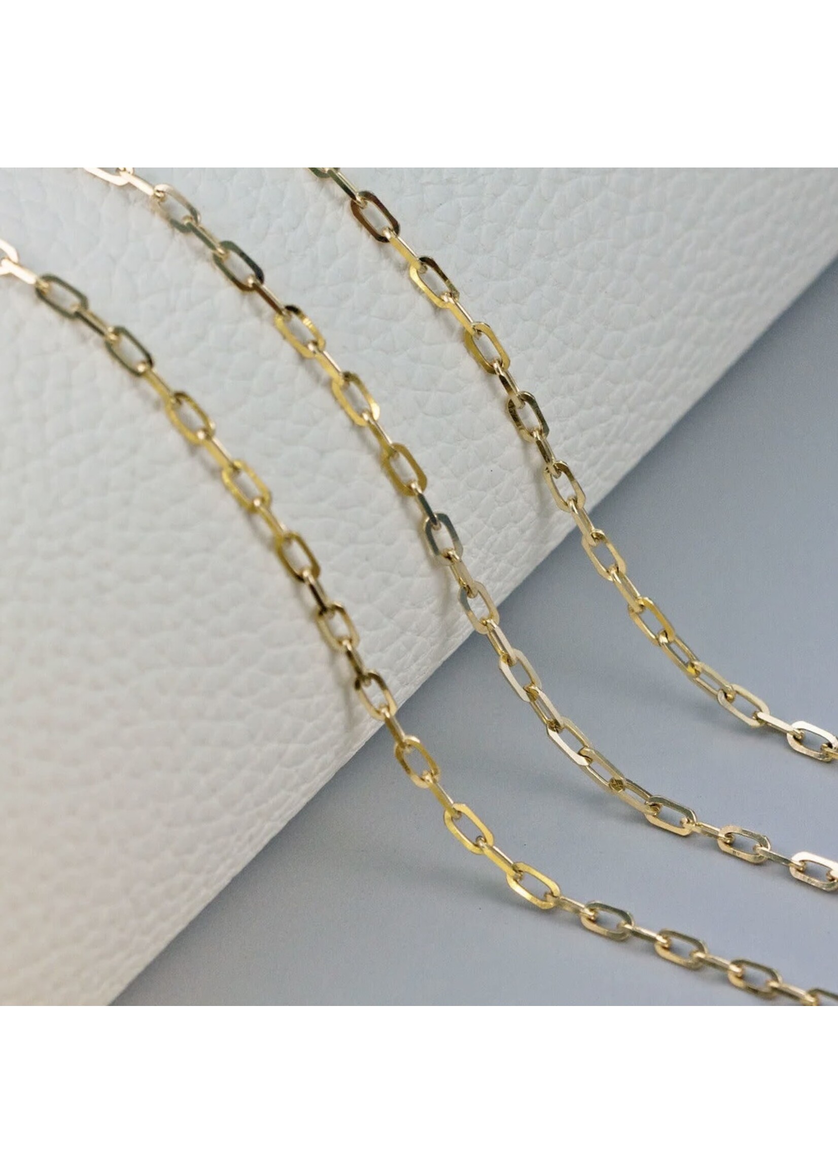 Bracelet paperclip ''ALICIA'' en or 10K pour Bracelet permanent (sur rendez-vous)