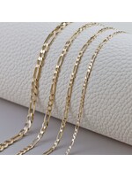 Chaîne mini figaro en Or 10K