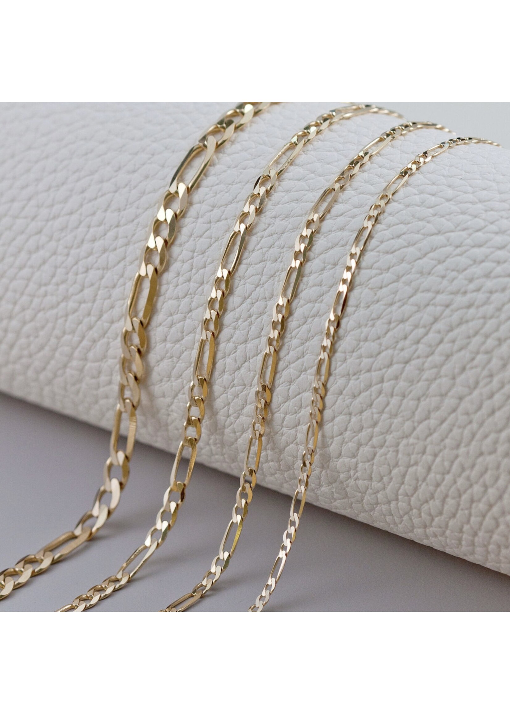 Chaîne mini figaro en Or 10K