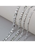 PARÉ Chaîne figaro en Argent 925