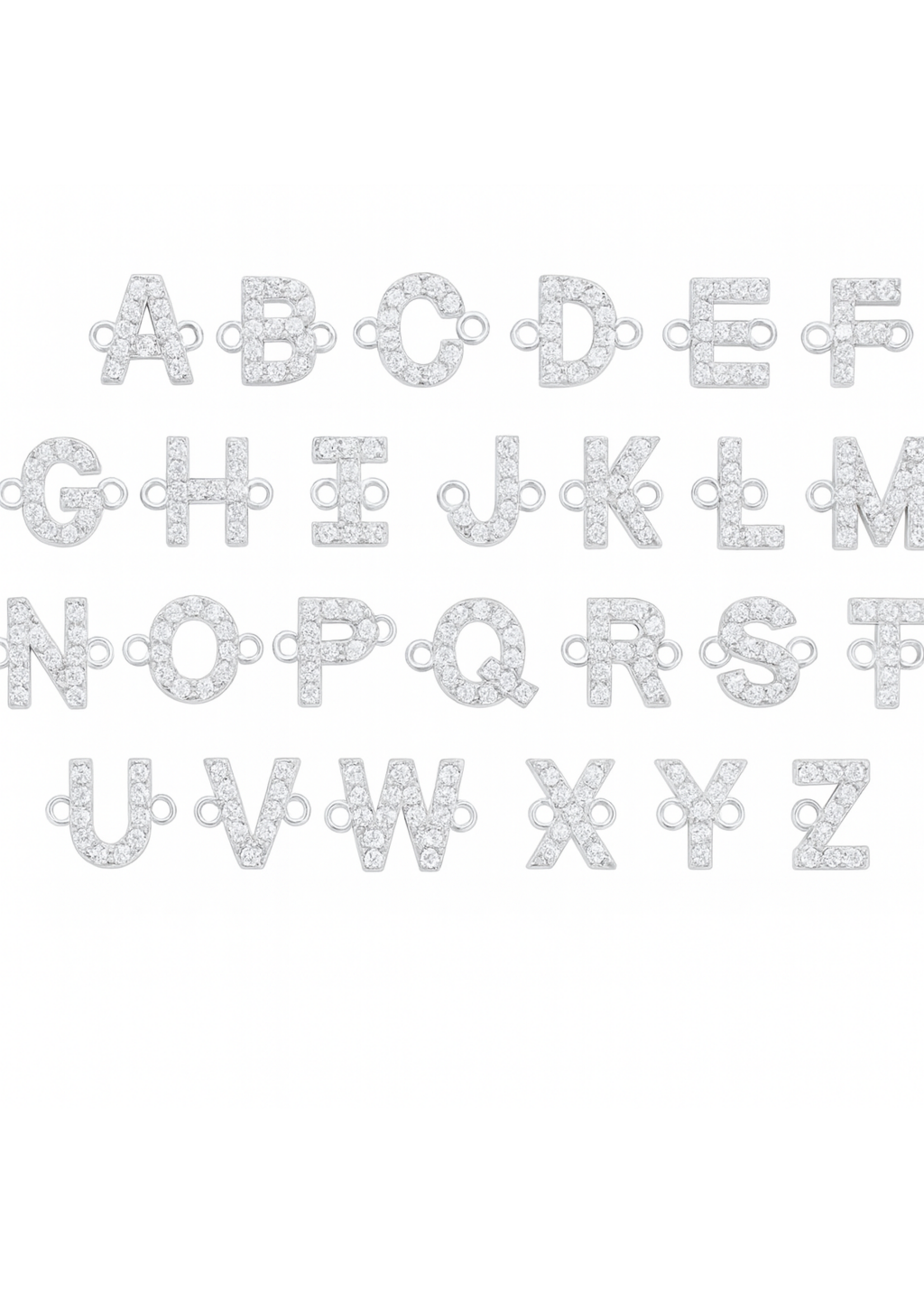 Breloque lettres au choix en Or 10K pour bracelet permanent (sur rendez-vous)