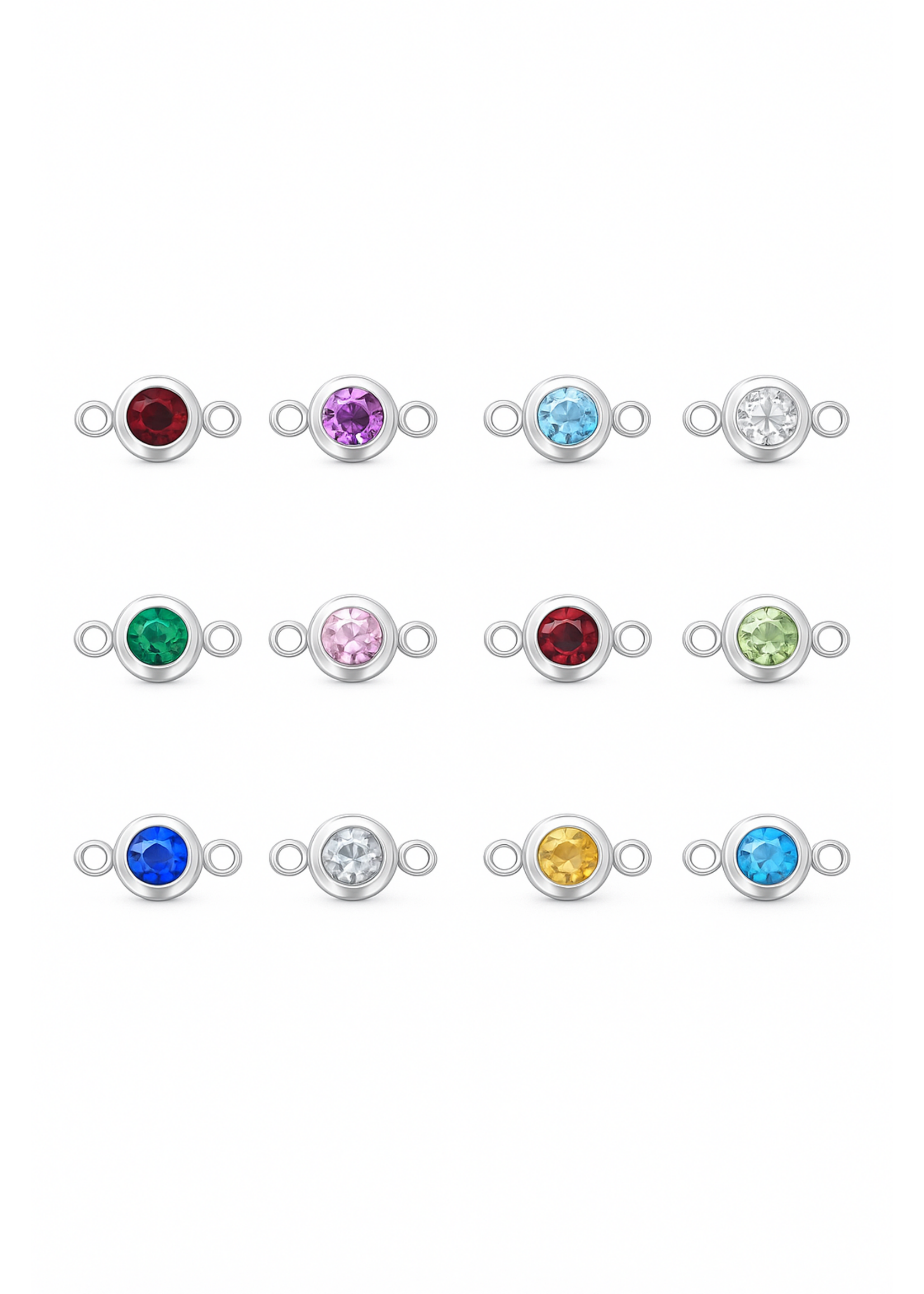 Breloque pierre de naissance en Or 10K pour bracelet permanent (sur rendez-vous)