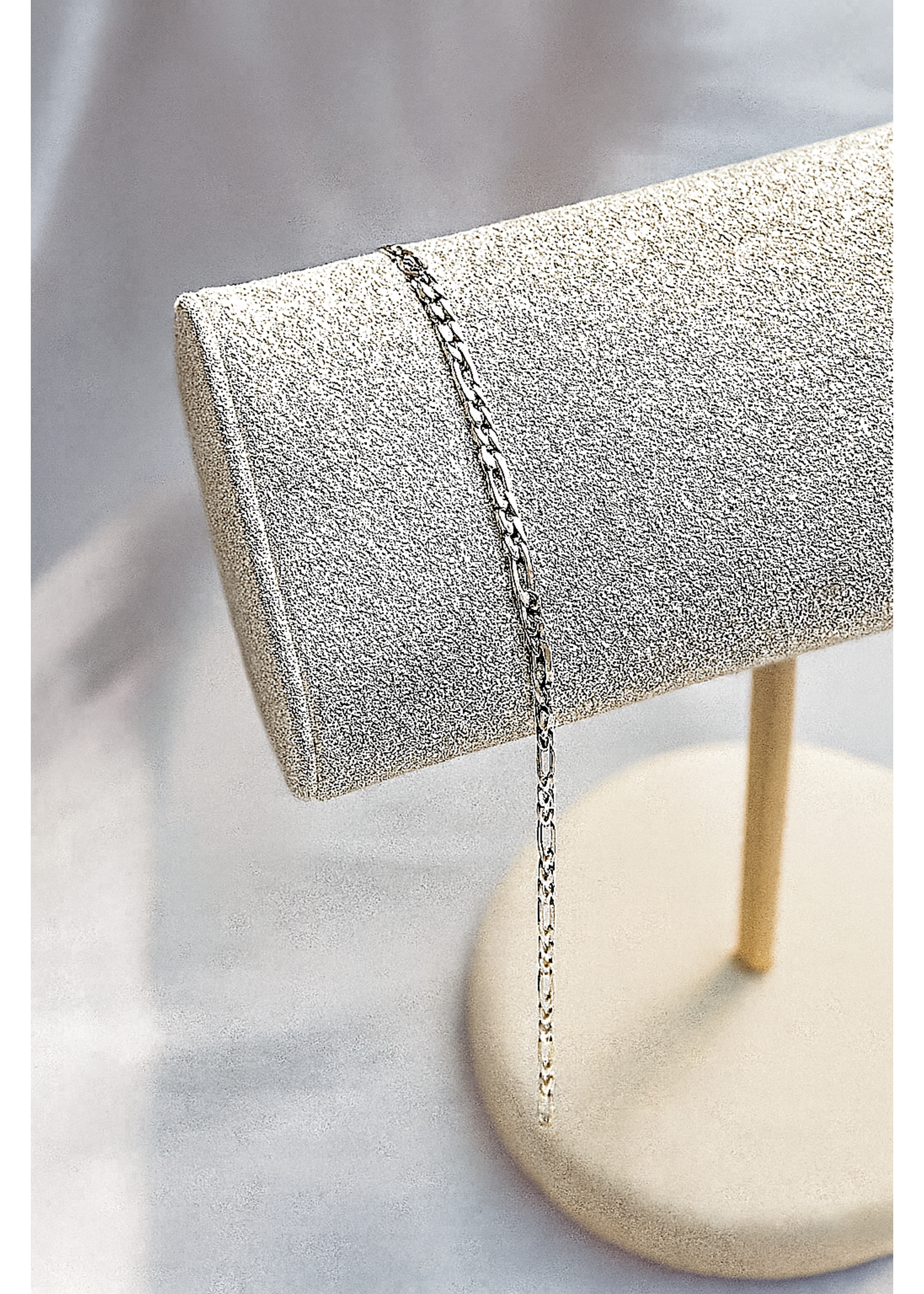 Bracelet ''FIGARO'' en or 10K pour Bracelet permanent