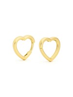 PARÉ Boucles d'oreilles Huggies cœurs Or 10K