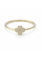 Bague délicate trèfle en Or 10K