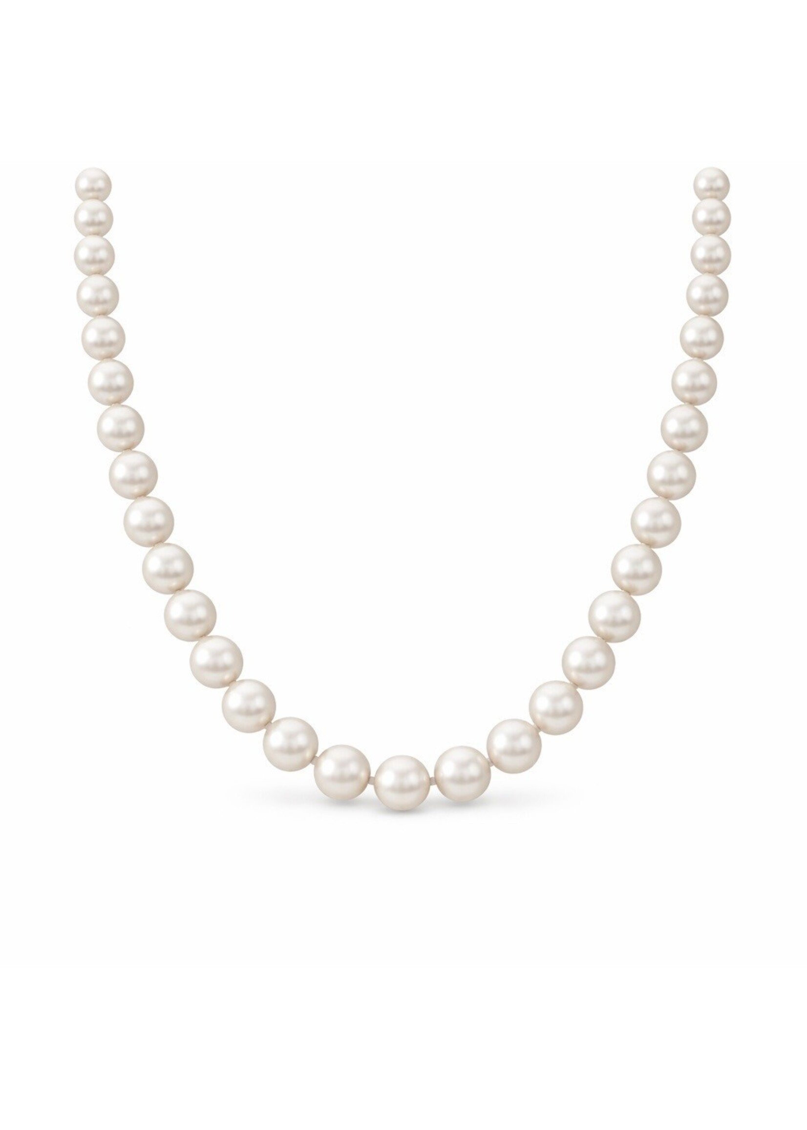 Collier de perles d'eau douce naturelles avec fermoir en or 14K