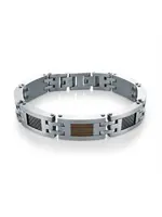 PARÉ Bracelet Steel & Bois