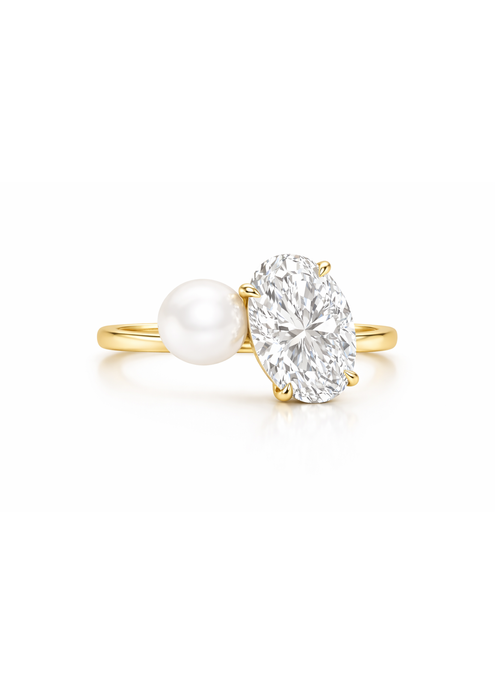 PARÉ Bague "La Fidiadis" Or perle et diamant