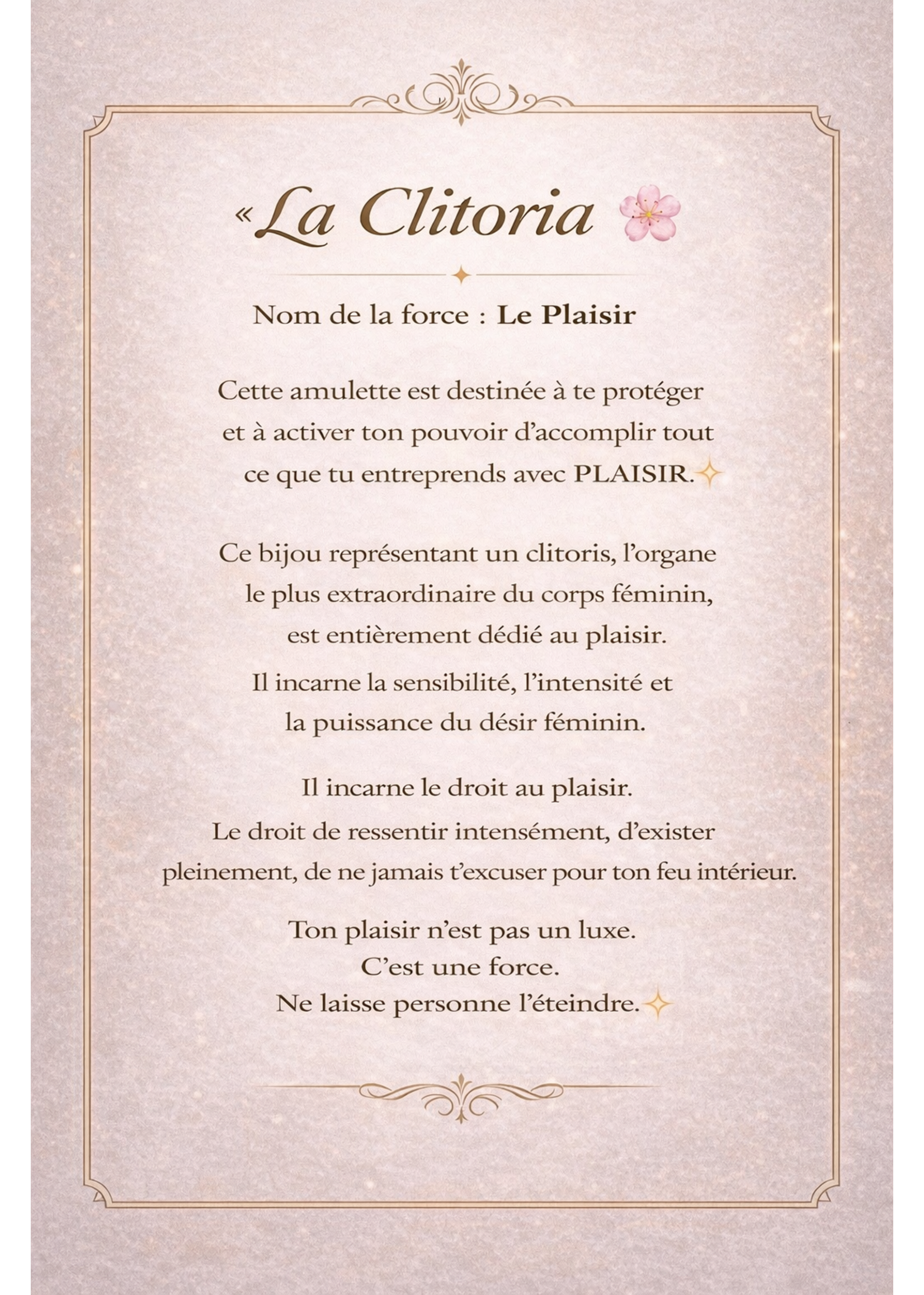 VénÜs «La Clitoria» Pendentif en Or 10K avec diamants recyclés